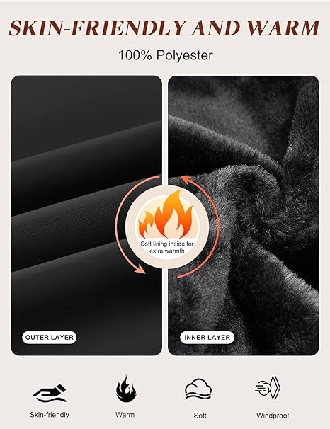 Womens Winter Jackets Thermal Zip Up Coat